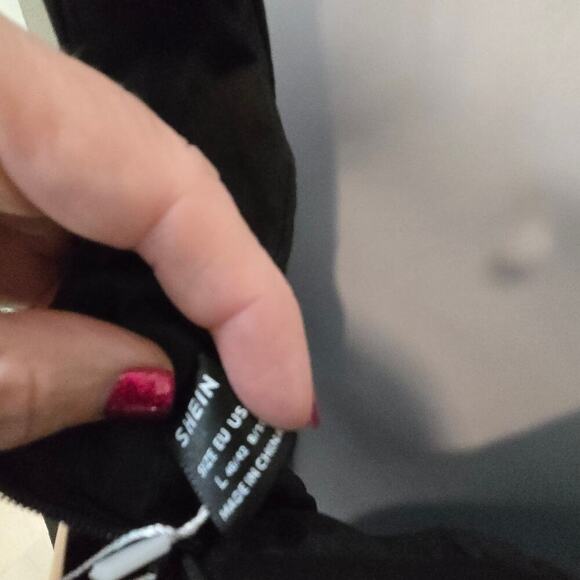 Shein Sxy Bae black Backless dress with bow and Flare hem sz Lg dark feminine - Picture 8 of 11